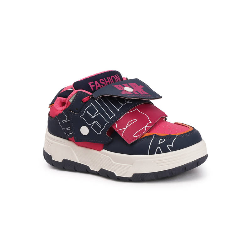 Drop Bold Women Pink Lace-Up Casual Sneakers (EURO 36)