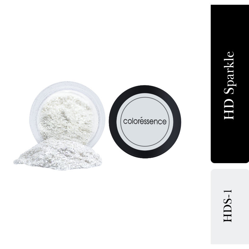 Coloressence HD Sparkle Soft Micro Loose Shimmer Metallic Eyeshadow, Eye Makeup Pigments, HDS-1