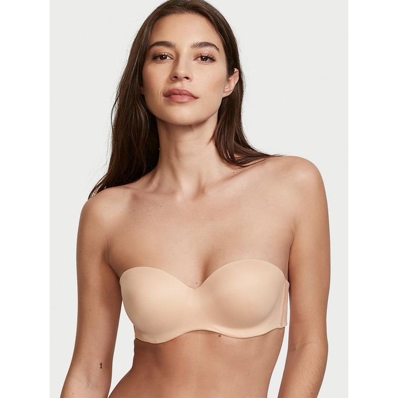 Victoria's Secret Beige Body By Victoria Lightly-Lined Strapless Bra (34C)