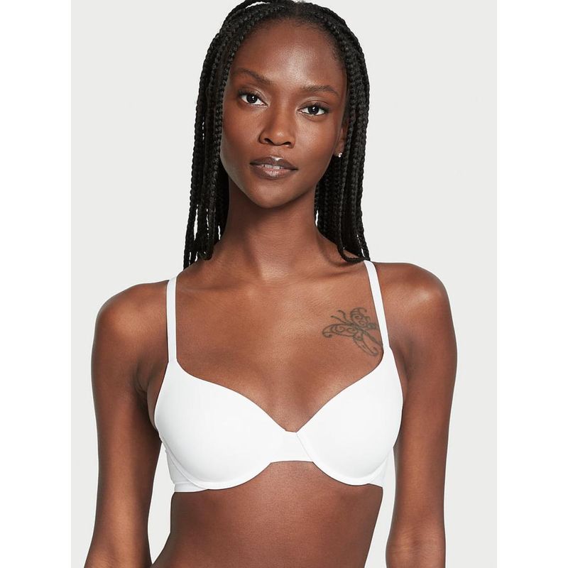 Victoria's Secret The T-Shirt Lightly-Lined Demi White Bra (38D)