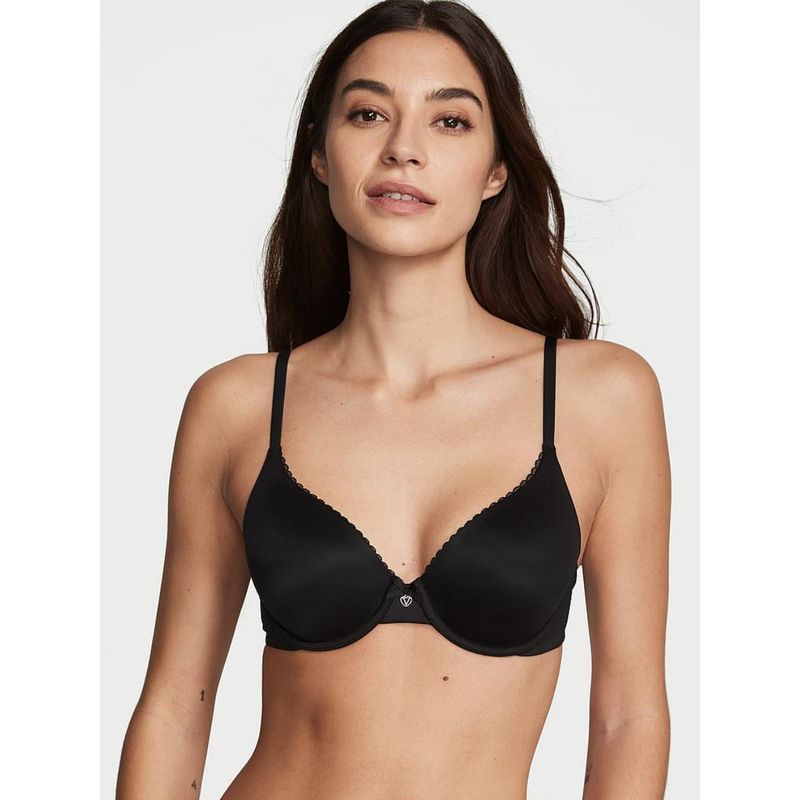 Victoria's Secret Black Body By Victoria Lightly Lined Smooth Full-Coverage Bra (38C)
