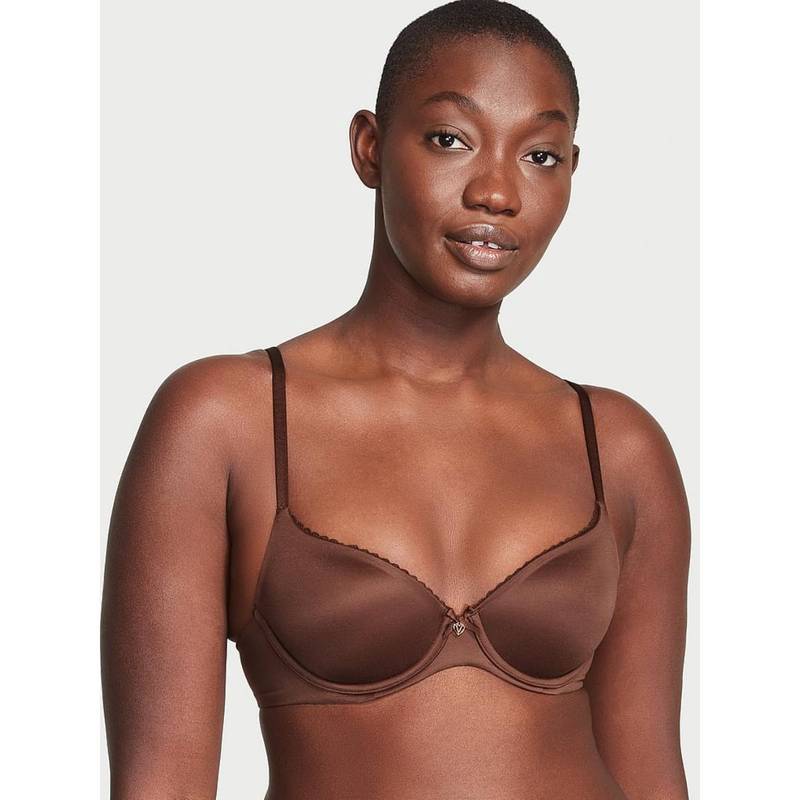 Victoria's Secret Brown Body By Victoria Smooth Lightly Lined Demi Bra (34A)