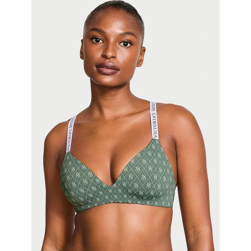 Victoria's Secret Green The T-Shirt Lightly Lined Wireless Bra (32D)