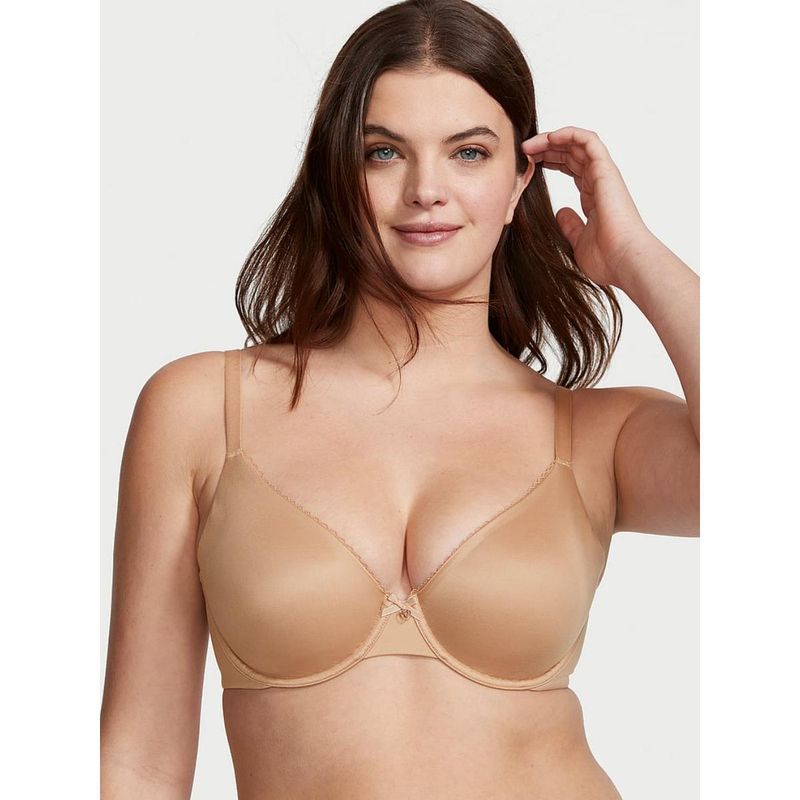 Victoria's Secret Beige Body by Victoria Invisible Lift Unlined Smooth Demi Bra (32B)