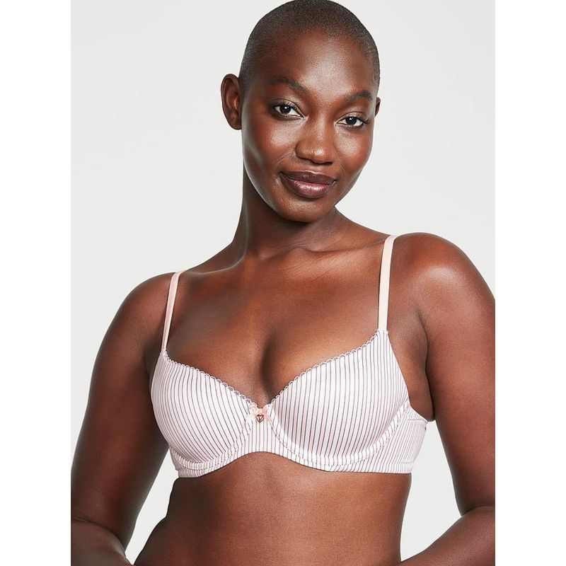 Victoria's Secret Off White Body by Victoria Lightly Lined Smooth Demi Bra (34B)