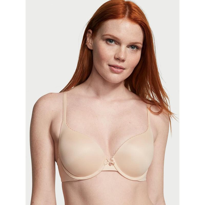 Victoria's Secret Body by Victoria Perfect Shape Push-Up Smooth Beige Bra (38DDD)