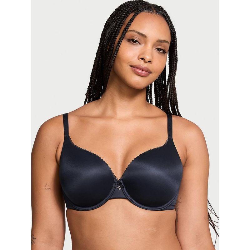 Victoria's Secret Navy Blue Body by Victoria Perfect Shape Push-Up Smooth Bra (32D)