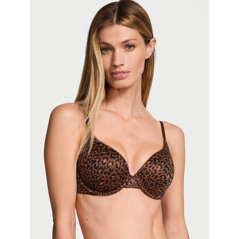 Victoria's Secret Printed Body by Victoria Perfect Shape Push-Up Smooth Bra (32DD)
