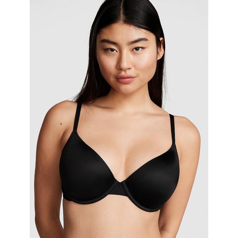 Victoria's Secret PINK Wear Everywhere Wear Everywhere Push-Up Black Bra (32DD)
