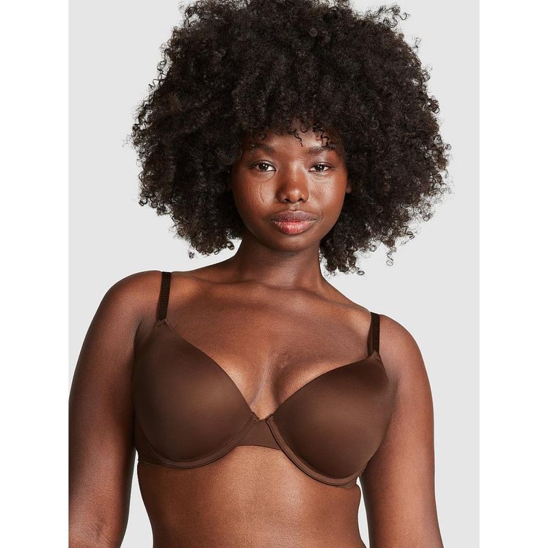 Victoria's Secret PINK Wear Everywhere Wear Everywhere Push-Up Brown Bra (32D)