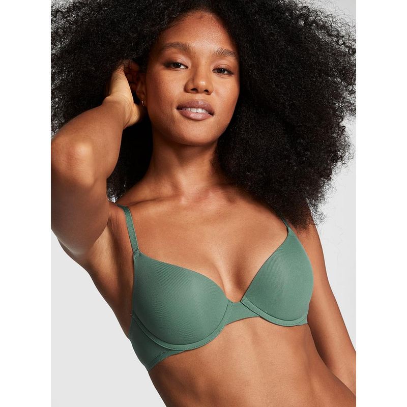 Victoria's Secret PINK Wear Everywhere Wear Everywhere Push-Up Green Bra (36DD)