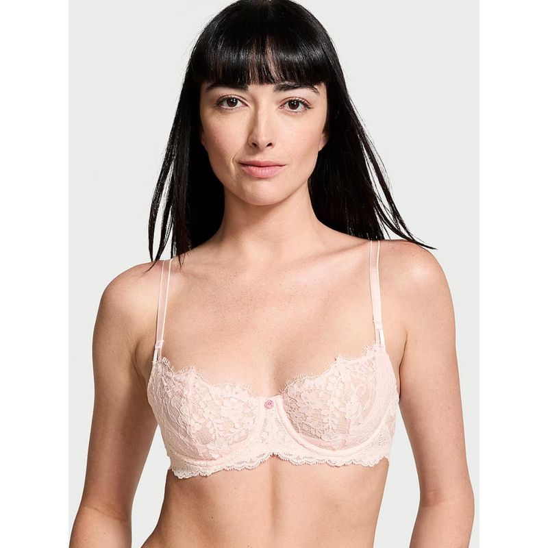 Victoria's Secret Pink Dream Angels Wicked Unlined Lace Balconette Bra (32C)