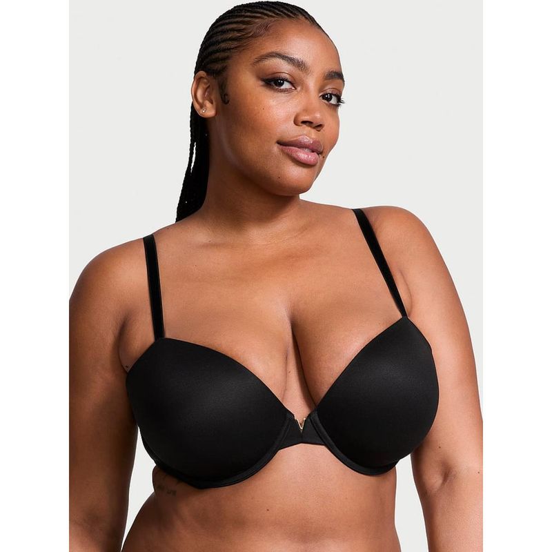 Victoria's Secret Black Dream Angels Smooth Lightly Lined Demi Bra (32B)