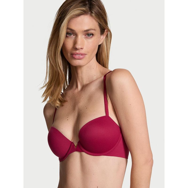 Victoria's Secret Red Dream Angels Smooth Lightly Lined Demi Bra (38DDD)