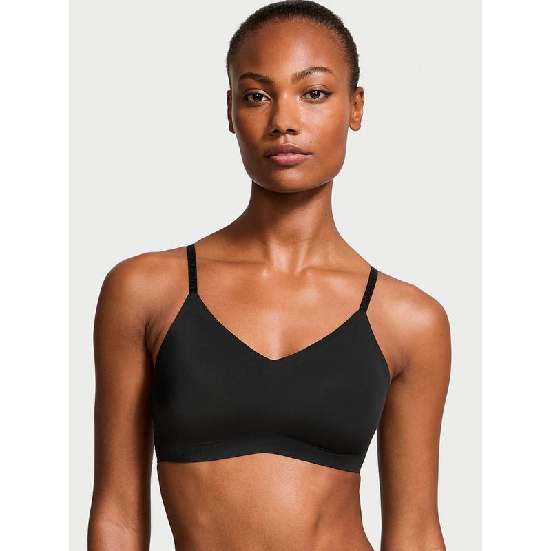 Victoria's Secret The T-Shirt Lightly Lined Wireless Comfort Black Bra (L)