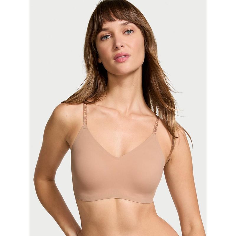 Victoria's Secret The T-Shirt Lightly Lined Wireless Comfort Beige Bra (S)
