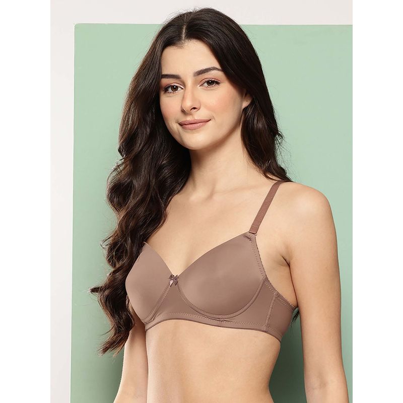 Leading Lady Women'S Solid Lightly Padded Non Wired T-Shirt Bra (32B)