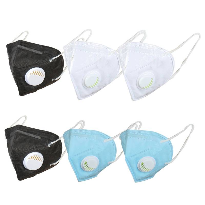 Buy OOMPH Pack Of 6 Kn95/n95 Anti-pollution Reusable 5 Layer Mask Color ...