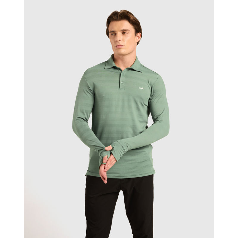 Musclemind Understated Polo T-Shirt Green (S)