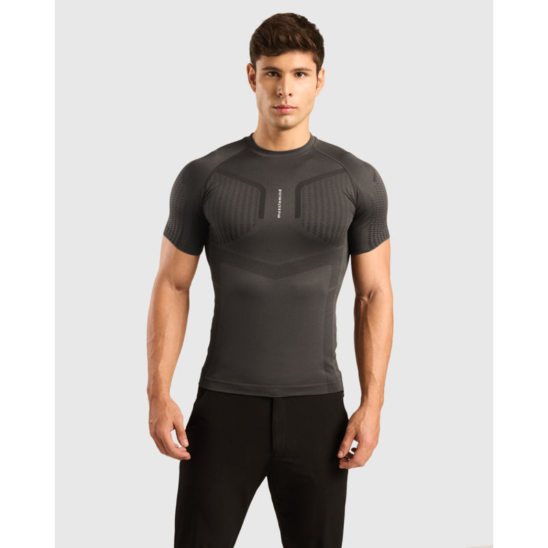 Musclemind Reformist Compression T-Shirt Grey (S)
