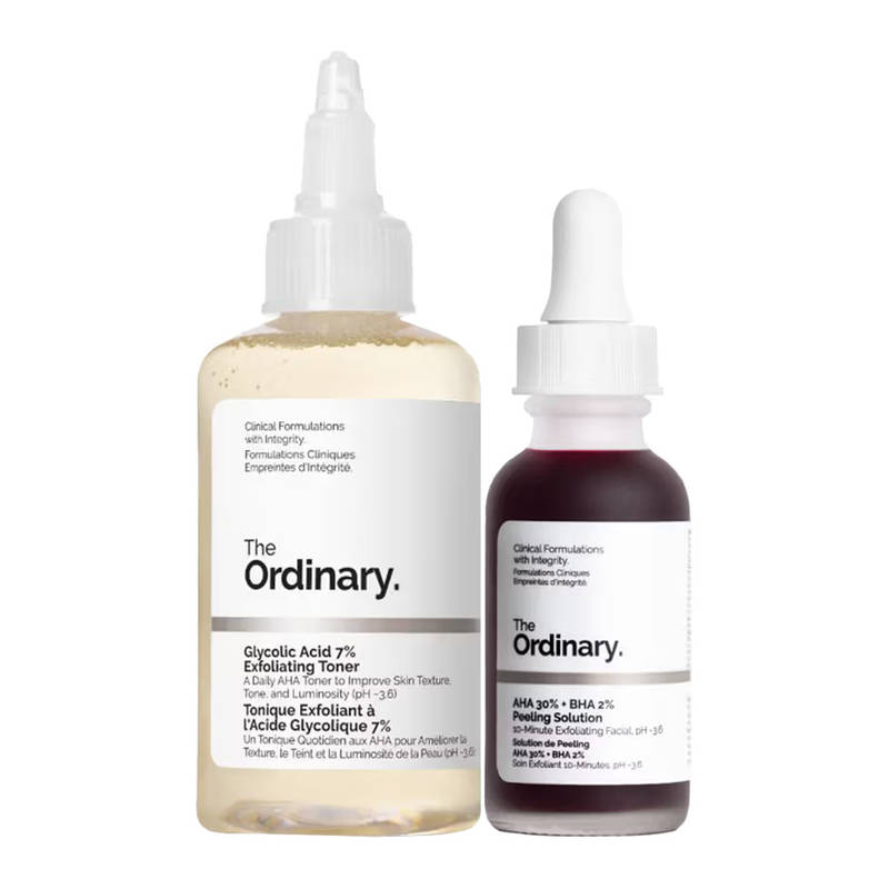 The Ordinary AHA BHA Solution + Glycolic Exfoliating Toner Combo - Image 2