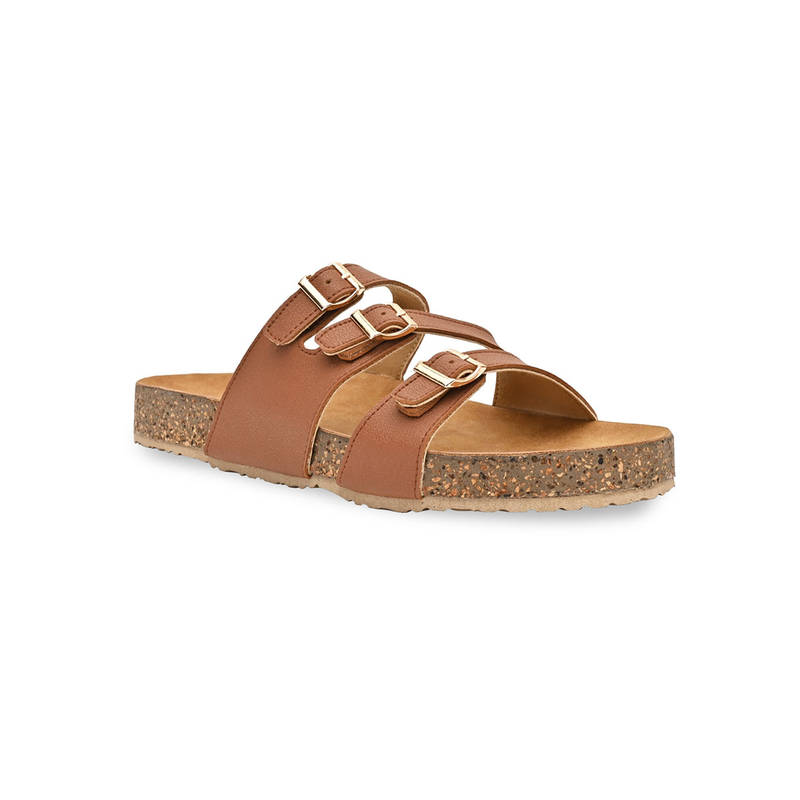 ROCIA By Regal Tan Women Casual Sandals (EURO 36)