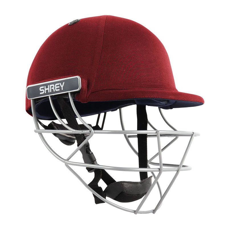 Shrey Classic Steel-Maroon Cricket Helmet (XS)