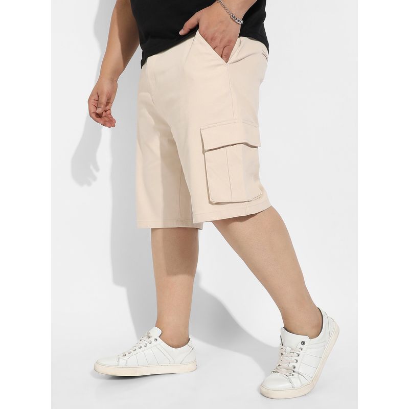 Instafab Plus Mens Beige Cargo Shorts (44)