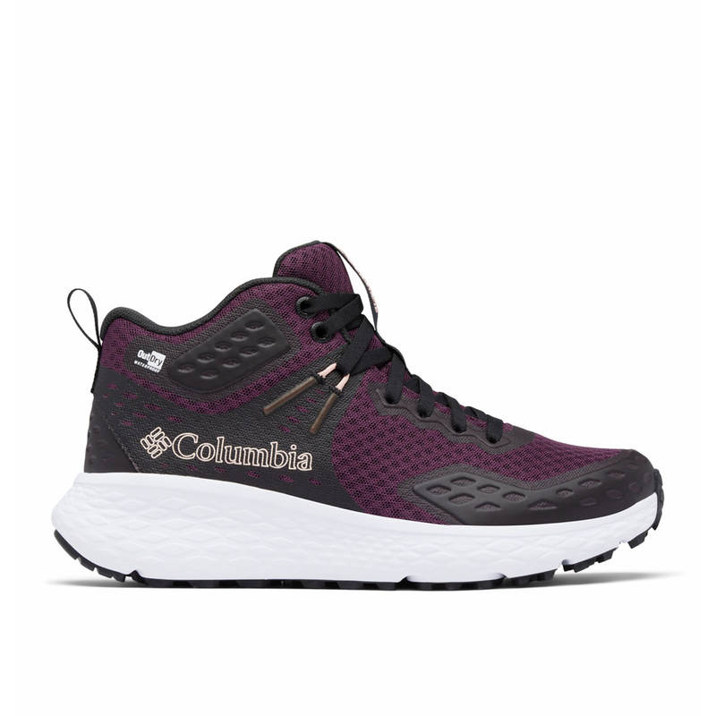 Columbia Womens Maroon Konos TRS Outdry Mid Waterproof Hiking and Trekking Shoes (UK 4)