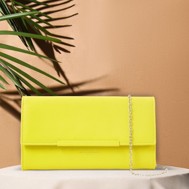 Neon yellow clutch deals