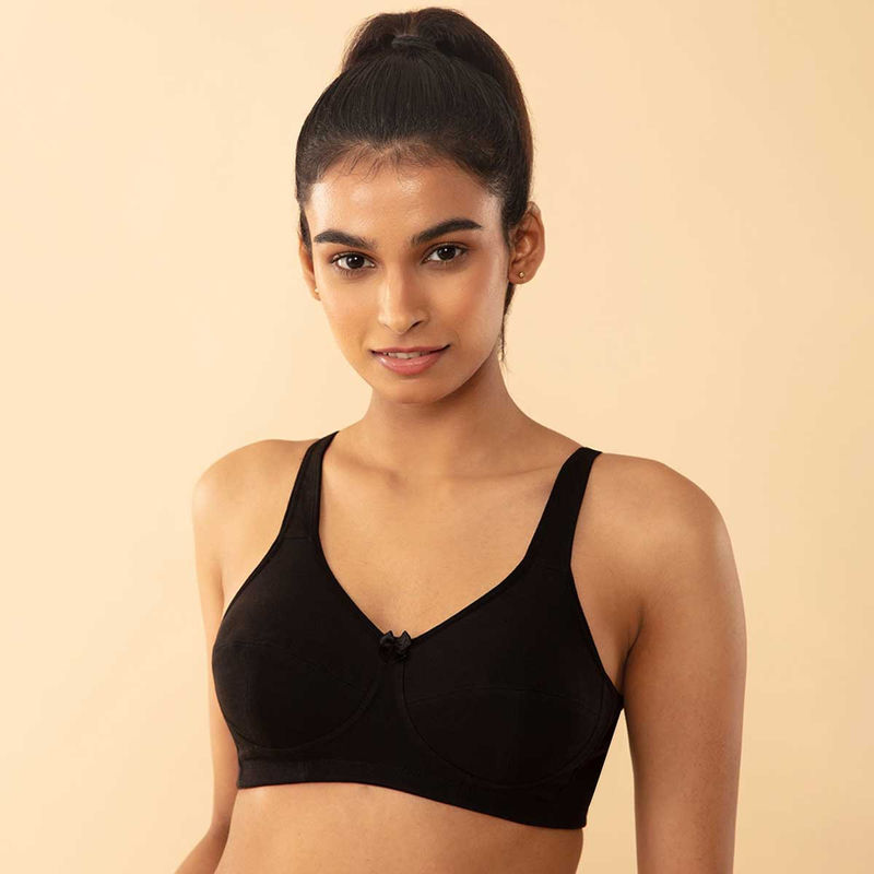 Nykd by Nykaa 3 Section Super Support Bra - Black NYB188 (42C)