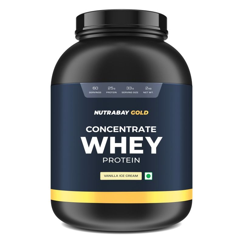 Nutrabay Gold 100% Whey Protein Concentrate - Vanilla Ice Cream