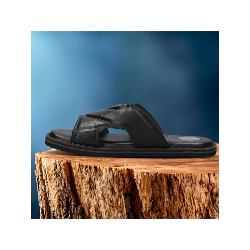 Bugatti Men Cobie Black Wide Sandals (EURO 41)