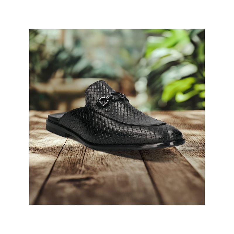 Bugatti Rico Men Slip On Casual Black Mules (EURO 40)