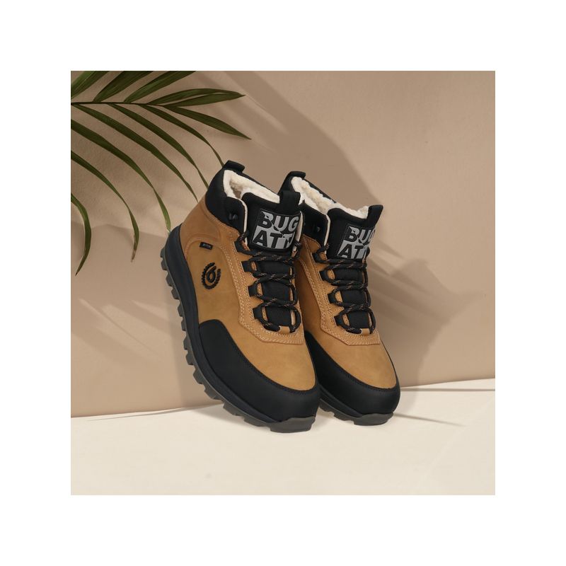 Bugatti Columb Cognac Tan & Black Men Outdoor Sneakers (EURO 40)