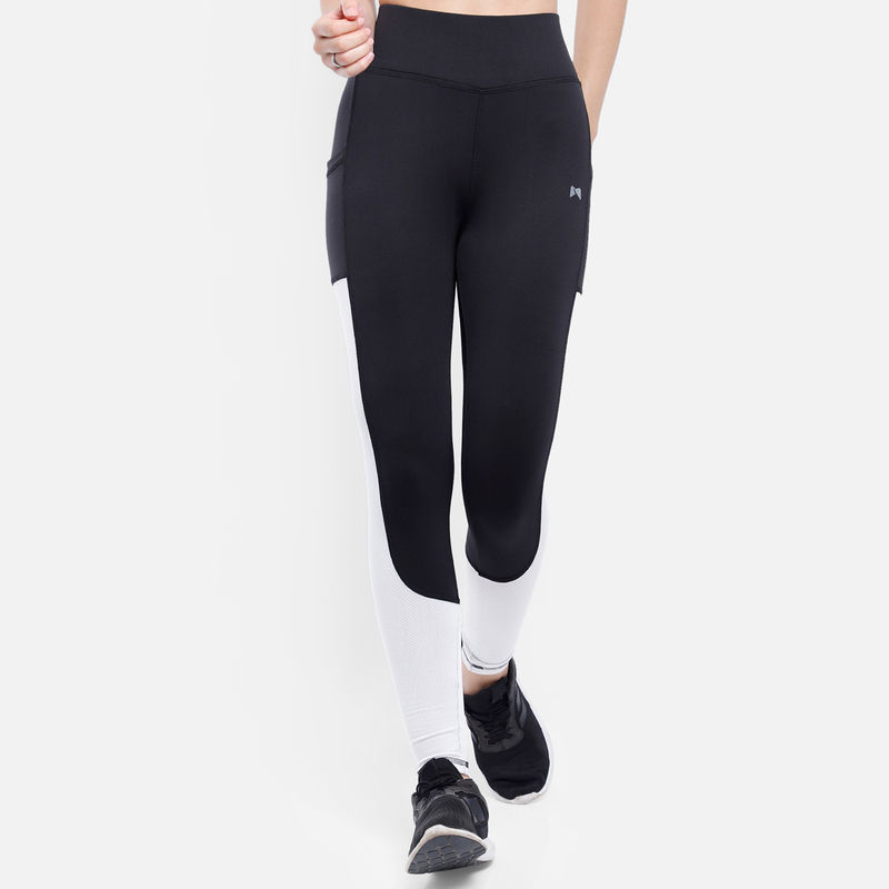 Muscle Torque Gym/yoga Medium Waist Both Side Styling Tight - Black (M)