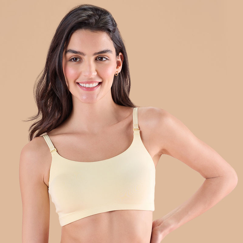 Nykd by Nykaa Easy Breezy Slip On Bra - NYB165-Cream (XL)