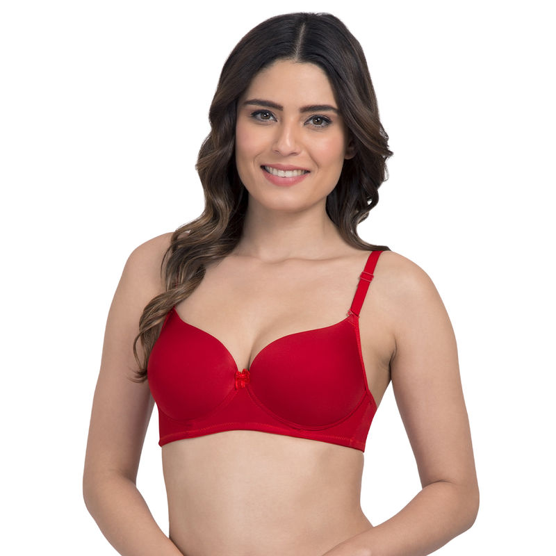 Tweens Heavily Padded T-Shirt Bra - Red (34B)