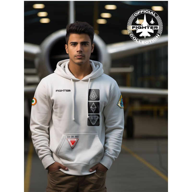A47 The White Classic Air Dragons Fighter Hoodie (S)