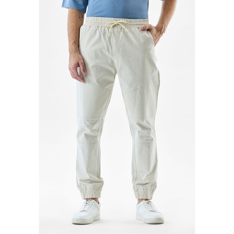 Snitch Men Beige Regular Casual Joggers (36)