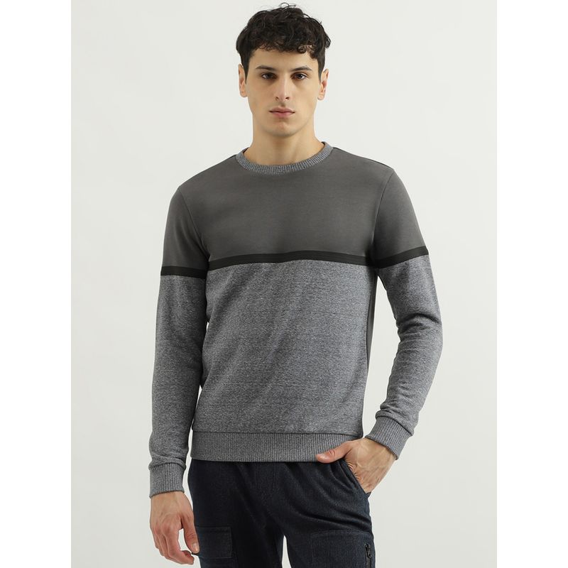 United Colors of Benetton Regular Fit Round Neck Color Block Sweatshirt (3XL)