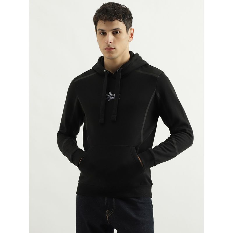 United Colors of Benetton Regular Fit Hooded Neck Printed Hoodie (L)
