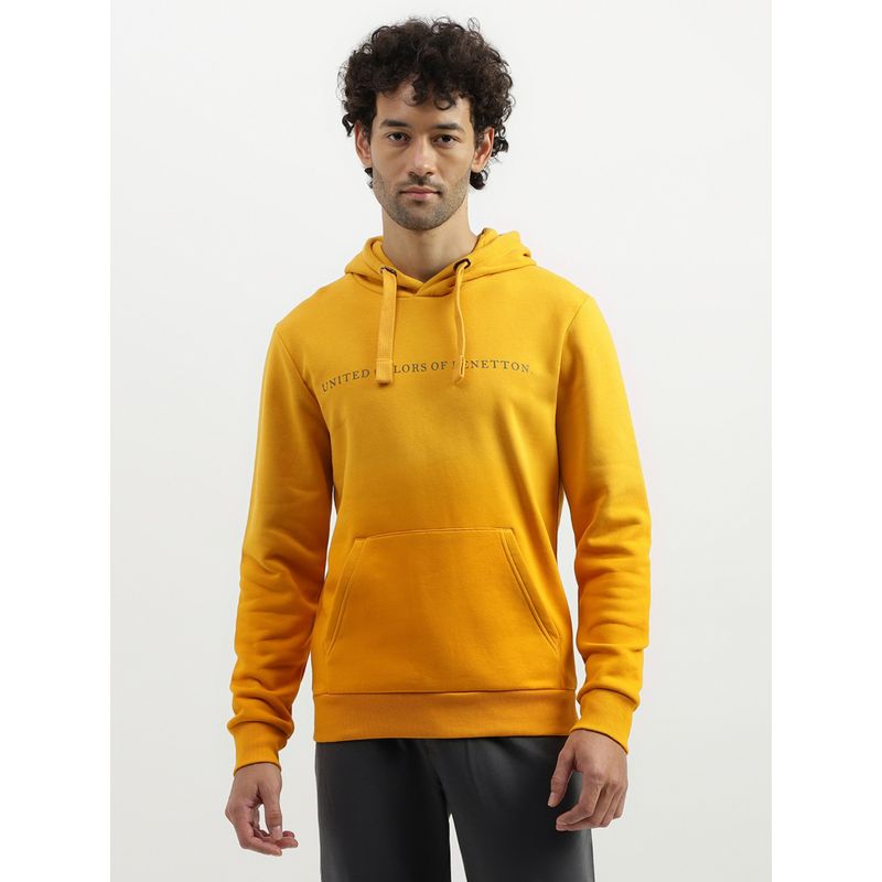 United Colors of Benetton Regular Fit Hooded Neck Ombre Hoodie (S)
