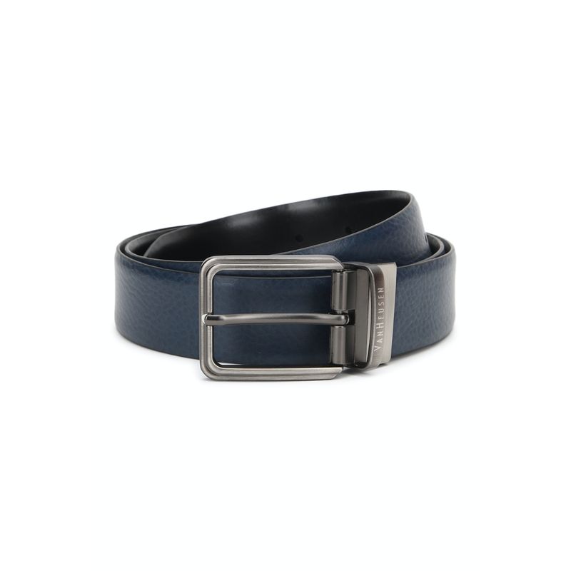 Van Heusen Men Blue Solid Formal Belt Buy Van Heusen Men Blue Solid