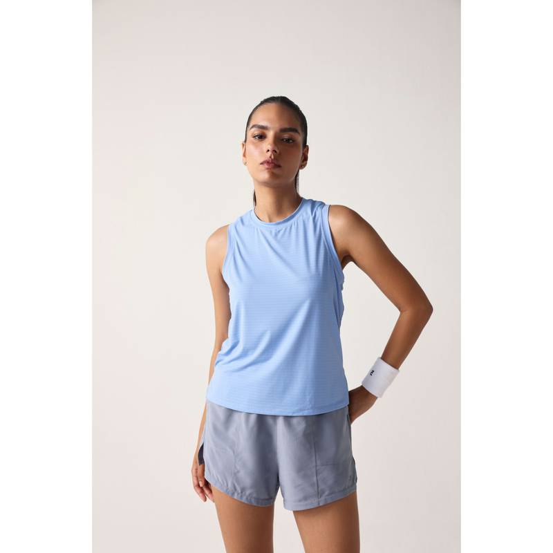 Sawsee Blue Nylon Solid Tank (L)