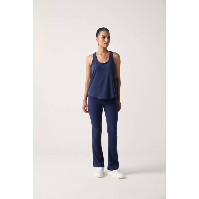 Sawsee Navy Blue Bambo Blend Solid Tank (2XL)