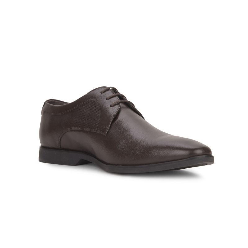 Hush Puppies Men Lace-Up Formal Brown Derbies (UK 7)