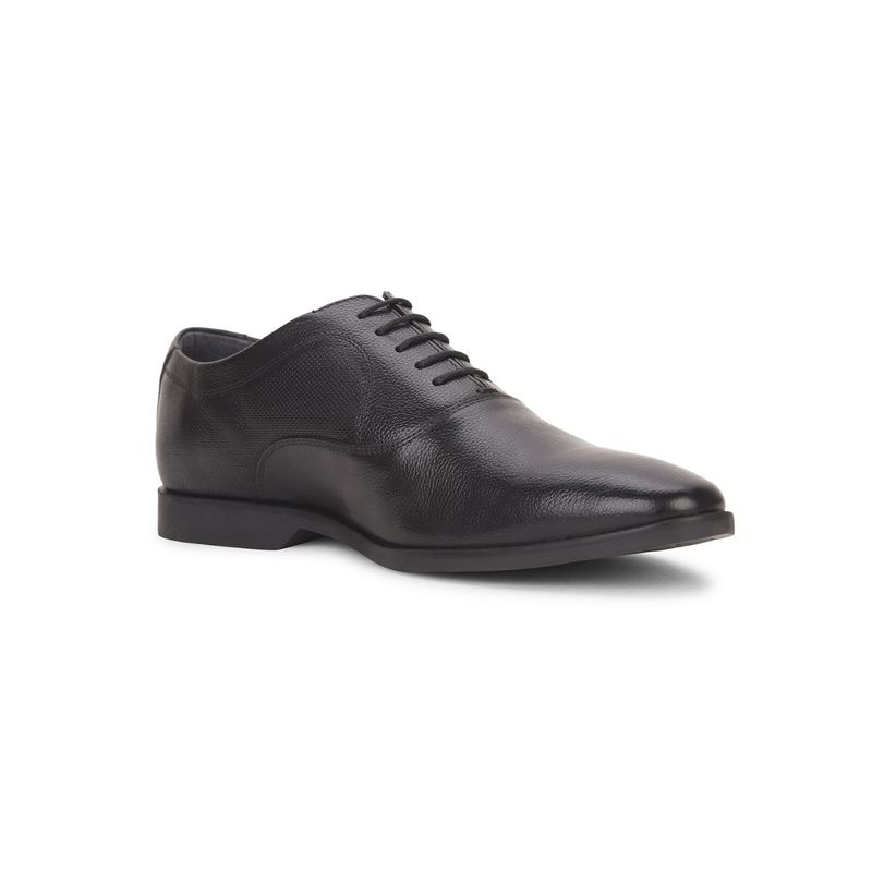 Hush Puppies Men Lace-Up Formal Black Oxfords (UK 8)