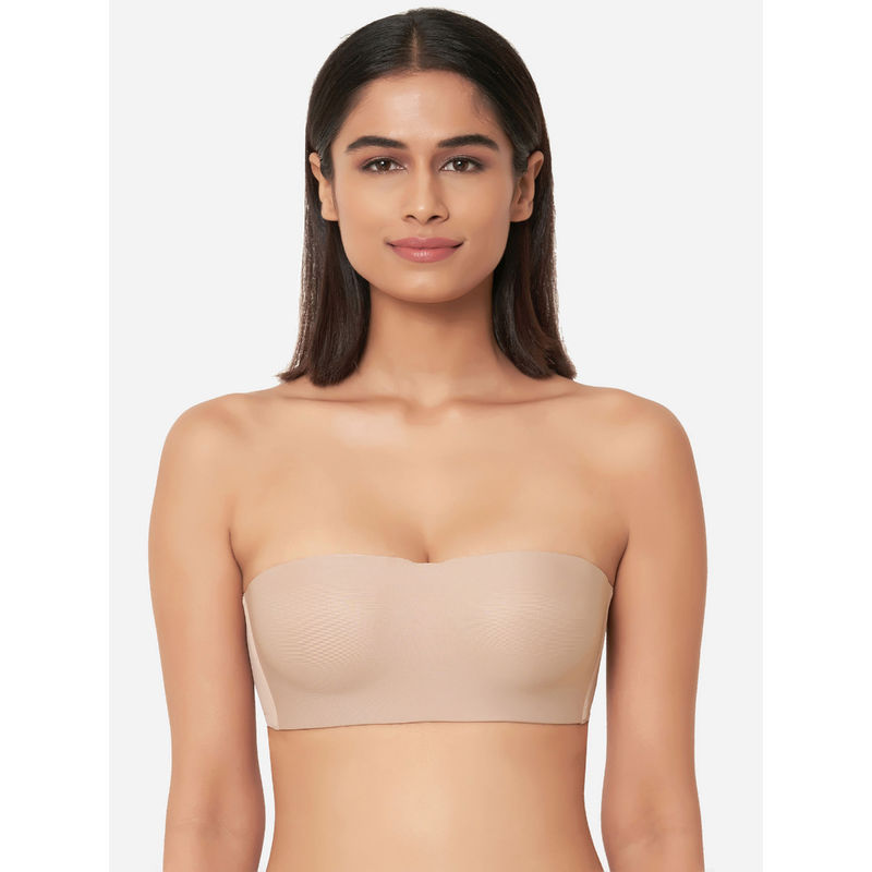Wacoal Basic Mold Padded Non-Wired Half Cup Strapless T-Shirt Bra - Beige (34C)