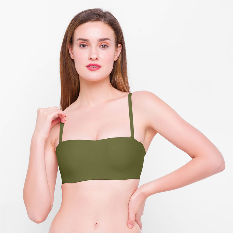 Wacoal Basic Mold Padded Wired Half Cup Strapless T-Shirt Bra - Green (32D)